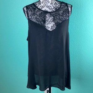 TORRID Lace Detail Sleeveless Lightweight Cocktail Blouse Top 2X